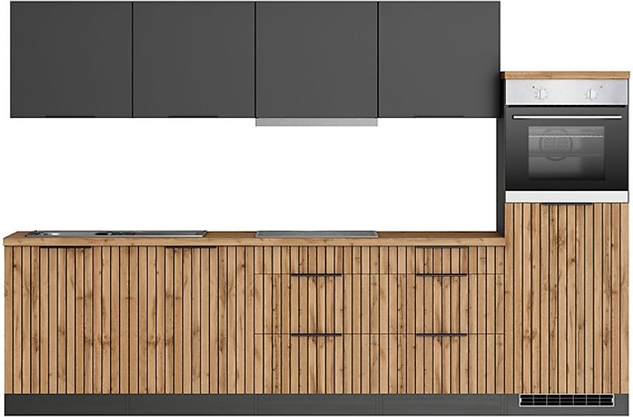 KOCHSTATION Küchenzeile »KS-Lagos2, Küche Komplettset, Breite 300cm« wahlwe günstig online kaufen