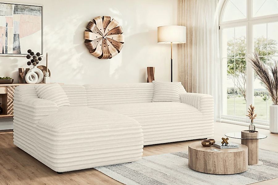 Home affaire Ecksofa "LILLIANA Designsofa, L-Form mit Recamiere rechts/link günstig online kaufen