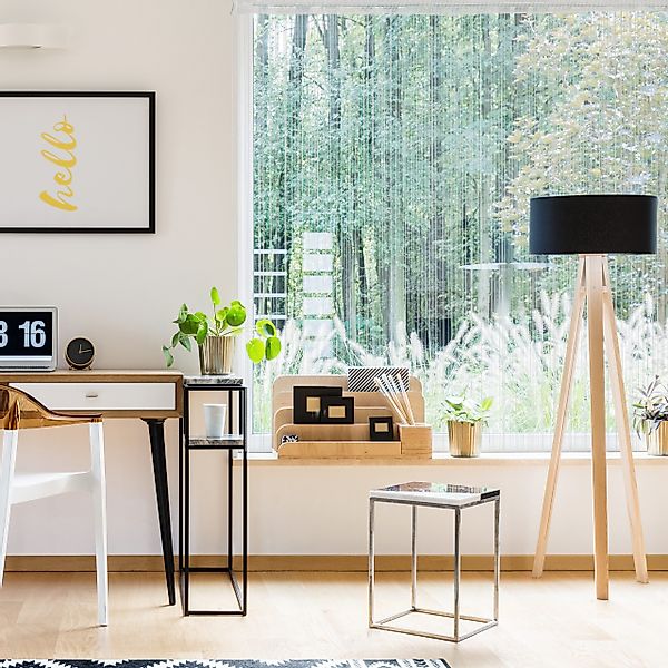 relaxdays Fadenvorhang 3 x Fadenvorhang weiß günstig online kaufen