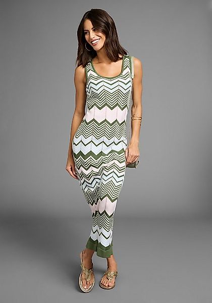 Laura Scott Strickkleid in modischem Zickzack-Muster günstig online kaufen