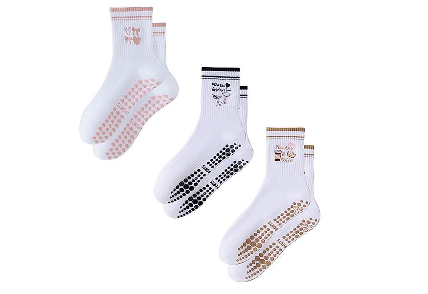 FOUORTUNATE-BEE Sportsocken Pilates- und Yoga-Socken für Damen mit Anti-Rut günstig online kaufen