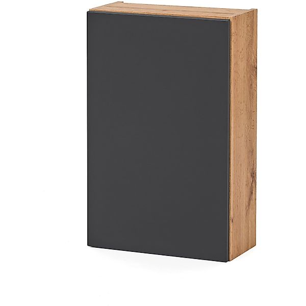 Held Möbel Hängeschrank Salerno 40 cm matt Weiß-Wotaneiche günstig online kaufen