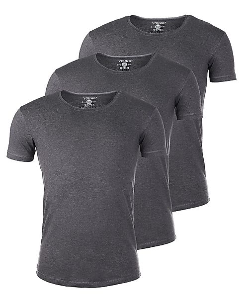 Young & Rich T-Shirt Herren Uni günstig online kaufen
