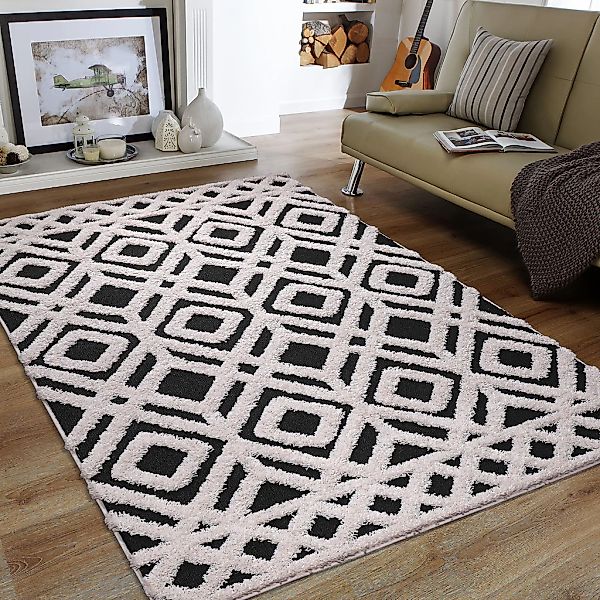 Sanat Hochflor-Teppich "Luxus 3506" rechteckig 30 mm Höhe robuster Langflor günstig online kaufen