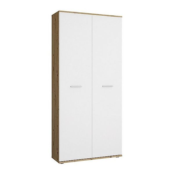 Bega Consult Garderobenschrank LEON, Artisan Eiche Dekor, Weiß matt, 2 Türe günstig online kaufen