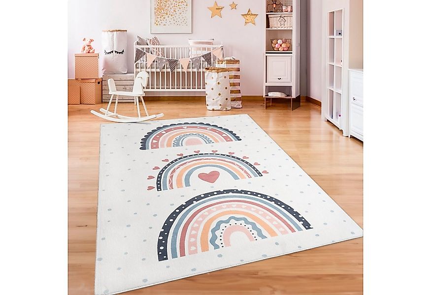Paco Home Kinderteppich Eliz 392, rechteckig, Höhe: 12 mm, Kurzflor, Spielt günstig online kaufen