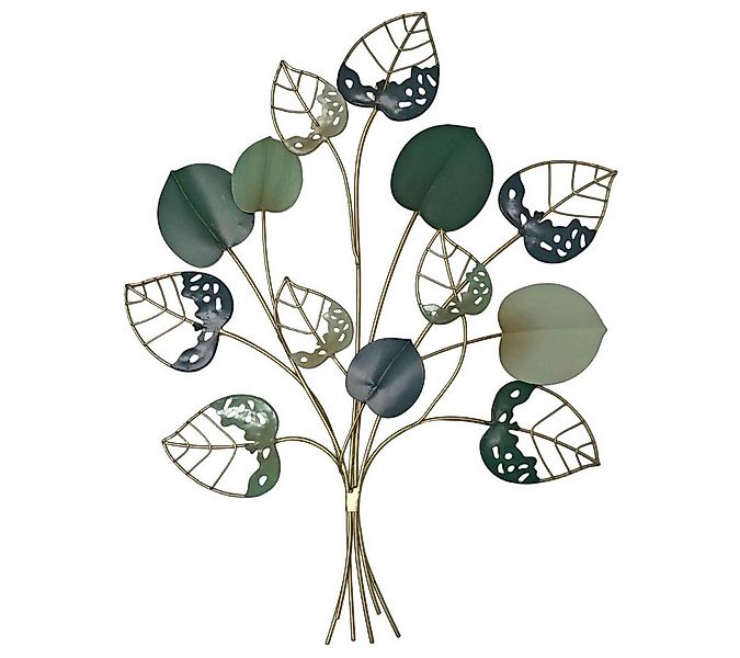abc HOME Wanddekoobjekt, Wanddeko Blätter, Metall, 60 cm H günstig online kaufen