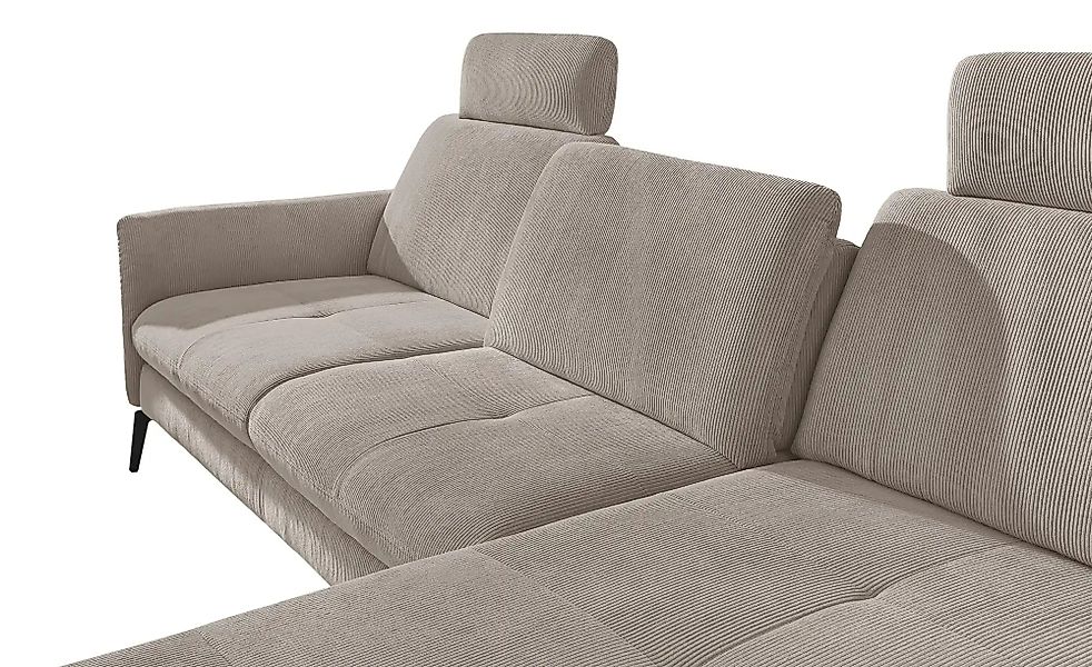 meinSofa Ecksofa Cord DANTE ¦ grau Polstermöbel > Sofas > Ecksofas - Höffne günstig online kaufen