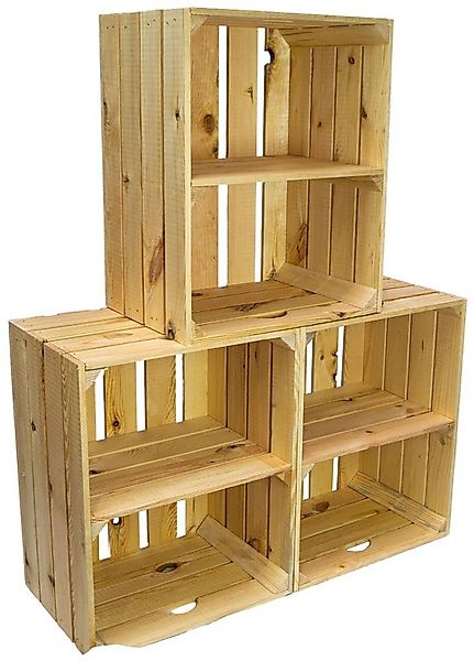 Kistenkolli Altes Land Allzweckkiste 3er set Holzkiste Johanna Natur Quer W günstig online kaufen