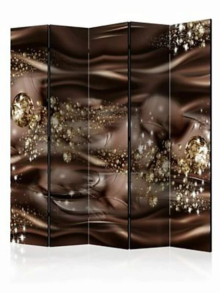artgeist Paravent Chocolate River II [Room Dividers] braun-kombi Gr. 225 x günstig online kaufen