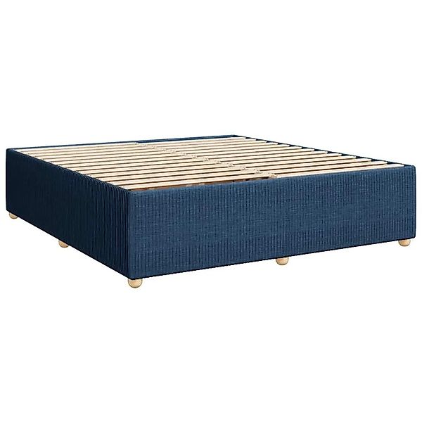vidaXL Bettgestell Ohne Matratze Blau 200x200 cm Stoff 3284969 günstig online kaufen