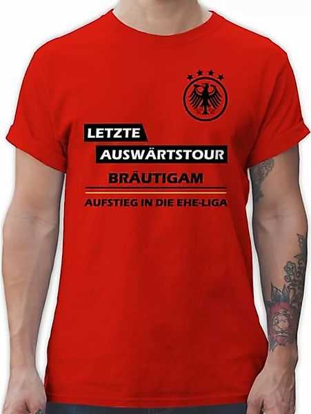 Shirtracer T-Shirt Letzte Auswärtstour Bräutigam JGA Männer günstig online kaufen