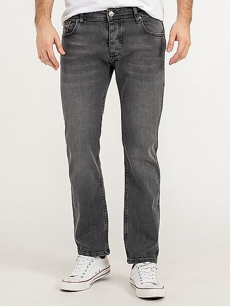 Lorenzo Loren Straight-Jeans Herren Jeans Hose Denim Dunkelgrau LL-4010 günstig online kaufen