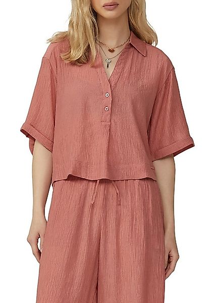 QS Kurzarmbluse mit Struktur günstig online kaufen