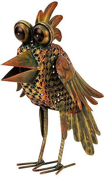 Geschenkestadl Tierfigur Vogel Metall steht Wiedehopf abstrakt 29cm Vogelfi günstig online kaufen