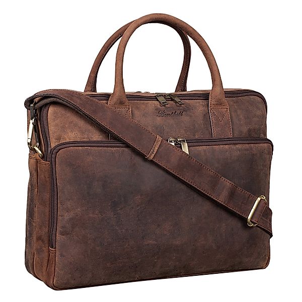 Benthill Aktentasche Echt Leder Laptoptasche Umhängetasche günstig online kaufen