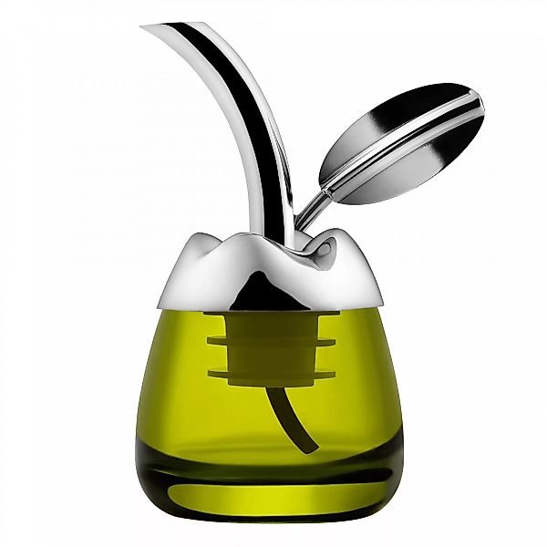 Alessi - Fior d'Olio Olivenölkoster - transparent, edelstahl/glänzend polie günstig online kaufen