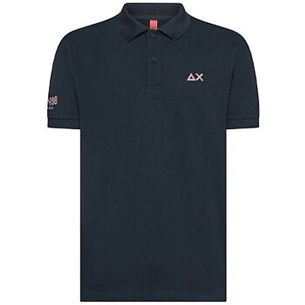 Sun68  T-Shirts & Poloshirts Polo Sun68 Logo Beach Blau günstig online kaufen