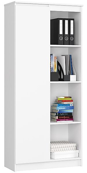 Home Collective Bücherregal Schrank Büroregal weiß günstig online kaufen