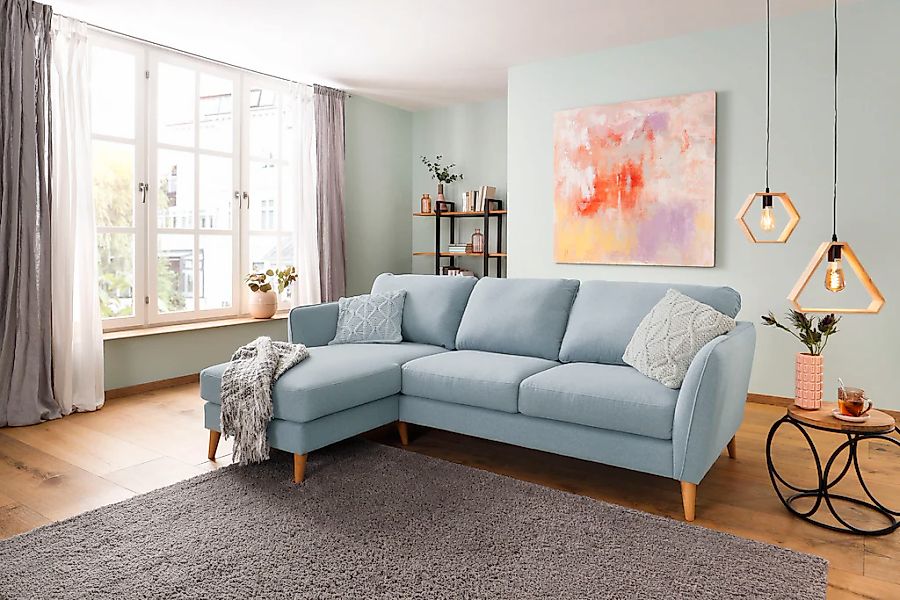 Home affaire Ecksofa "MARSEILLE (242/152cm),L-Form, Rec. rechts/links", Mas günstig online kaufen