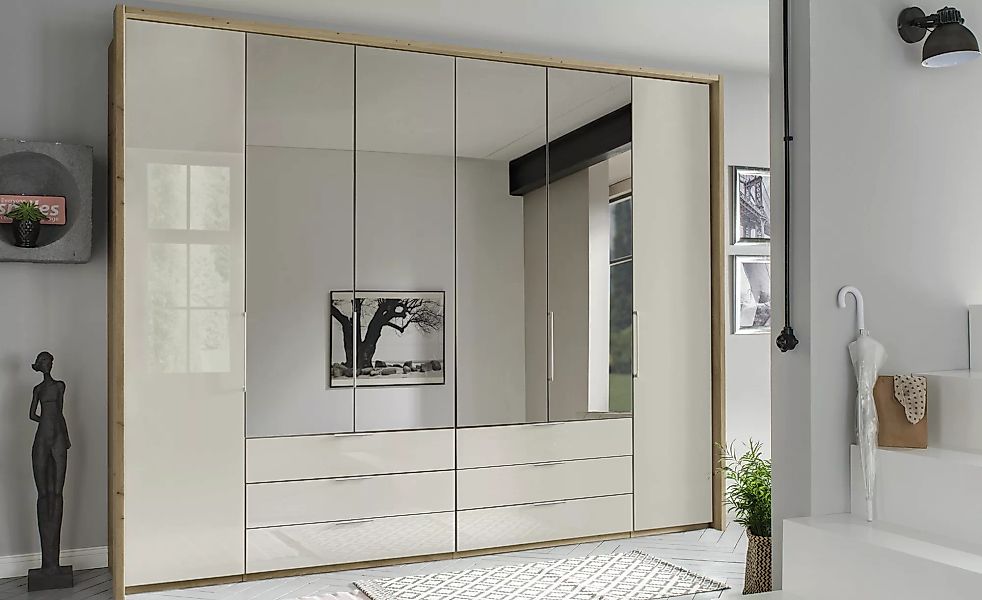 Falttürenschrank  Monaco - beige - 250 cm - 236 cm - 58 cm - Sconto günstig online kaufen