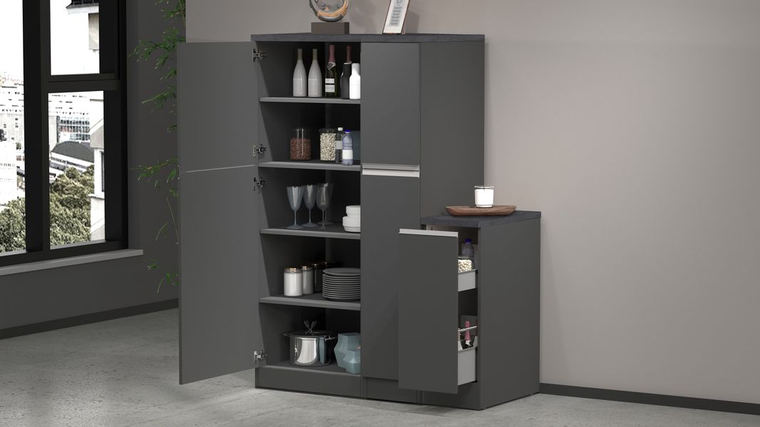 KOCHSTATION Apothekerschrank "KS-Sole,Apothekerkommode" Breite/Höhe 30/85 c günstig online kaufen