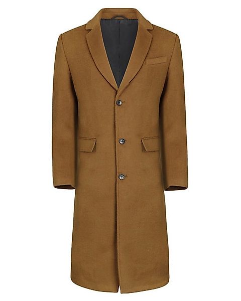Allthemen Langmantel Herren Knielang Wollmantel Slim Fit Wintermantel günstig online kaufen