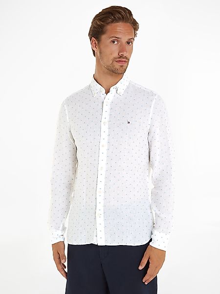 Tommy Hilfiger Langarmhemd LINEN FIL COUPE günstig online kaufen