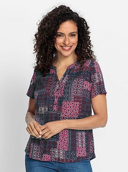 Witt Klassische Bluse Druckbluse Kurzarm günstig online kaufen