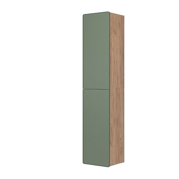 Vicco Hochschrank Izan Grün/Goldkraft Eiche 37 x 172 cm günstig online kaufen