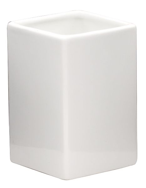 Ridder Badaccessoire-Set Aufbewahrungsbecher Cube weiß günstig online kaufen