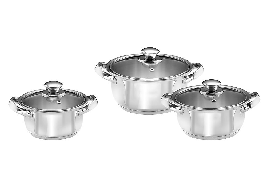 KING Topf-Set »Silver Line«, Edelstahl, (Set, 6 tlg., 1x Kochtopf Ø 16 cm, günstig online kaufen