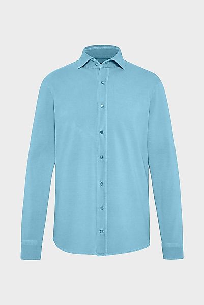 Piquéhemd in gewaschener Optik günstig online kaufen