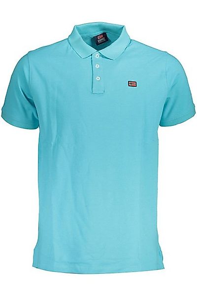 NORWAY 1963 Poloshirt Herren Kurzarm-Poloshirt Blau mit Applikation und günstig online kaufen