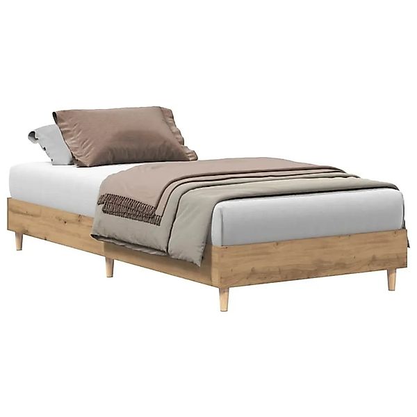 vidaXL Bettgestell Ohne Matratze Artisan-Eiche 90x190cm Holzwerkstoff 86109 günstig online kaufen