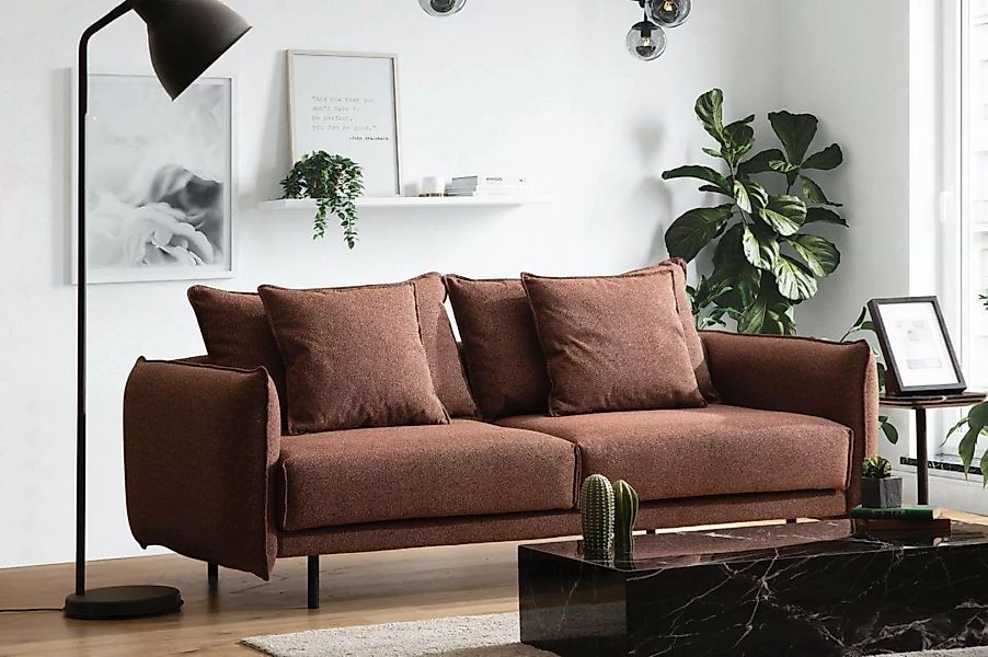 JVmoebel Loungesofa Wohnzimmer Sofa Couch Möbel Einrichtung Couch braun Sof günstig online kaufen