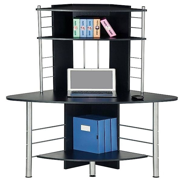 SixBros. Eckschreibtisch Computerschreibtisch Schwarz - B-1010/60 günstig online kaufen
