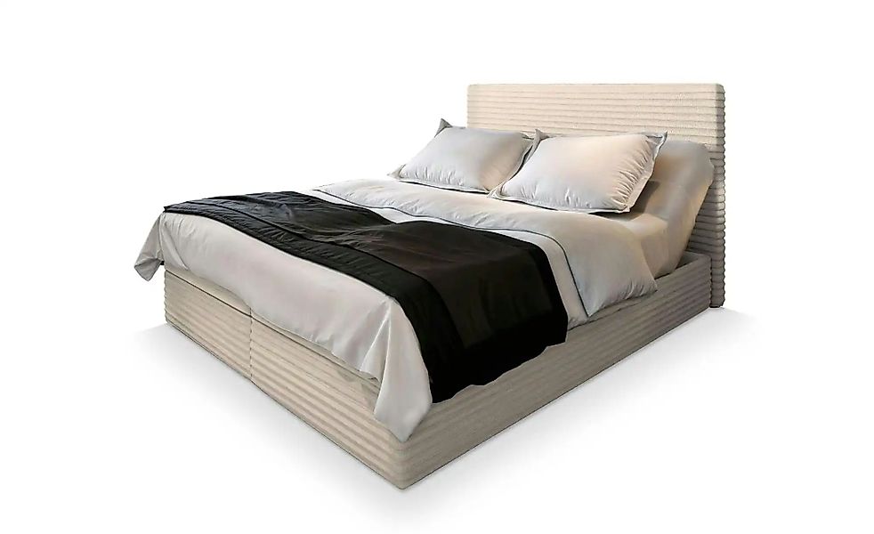 MASSENO Boxbett mit Bettkasten Milara ¦ creme ¦ Maße (cm): B: 140 H: 98 Bet günstig online kaufen