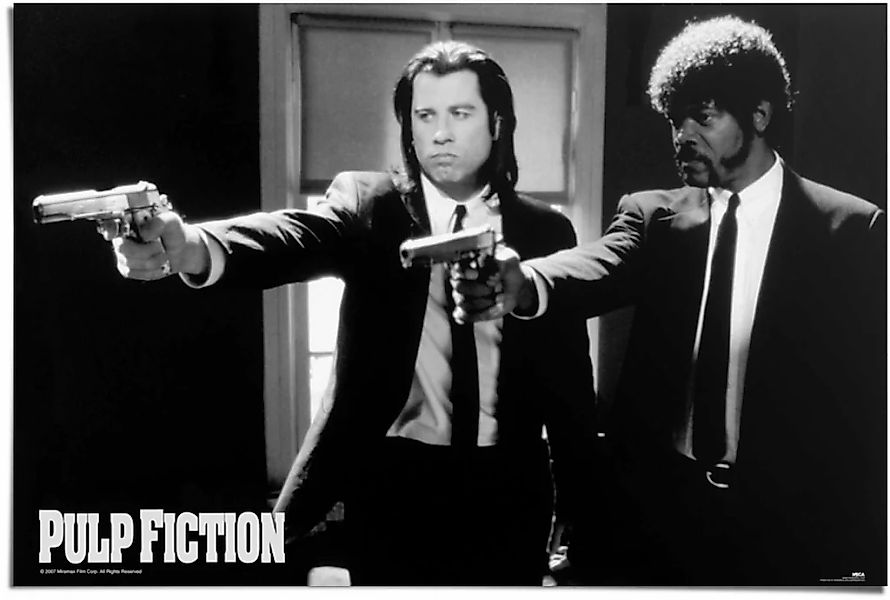 Reinders Poster "Pulp Fiction Schwarz/weiss", (1 St.) günstig online kaufen