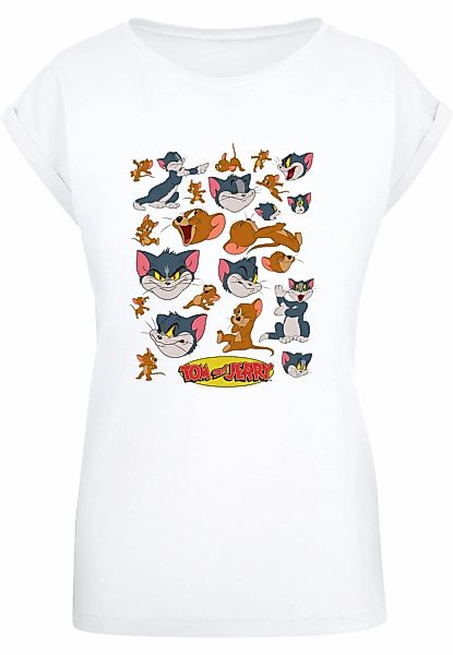 ABSOLUTE CULT T-Shirt "ABSOLUTE CULT Damen Ladies Tom and Jerry - Many Face günstig online kaufen