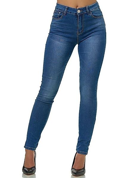 Elara Stretch-Hose Elara Damen Stretch Hose Push Up Jeans (1-tlg) günstig online kaufen