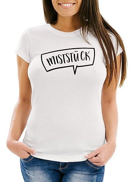 MoonWorks Print-Shirt witziges Damen T-Shirt Miststück Sprüche Shirt mit Sp günstig online kaufen