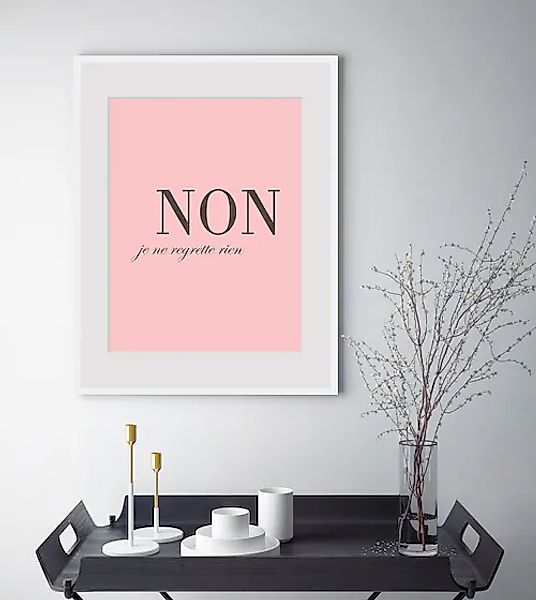 queence Bild »NON«, Sprüche & Texte, gerahmt, Spruch günstig online kaufen