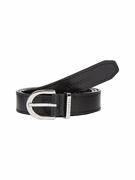 Calvin Klein Ledergürtel "ROUND BUCKLE LOGO LOOP BELT 2.5" günstig online kaufen