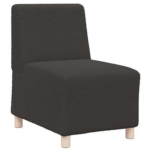 vidaXL Sofa Sessel Dunkelgrau 55 cm Stoff in Lammwolloptik günstig online kaufen