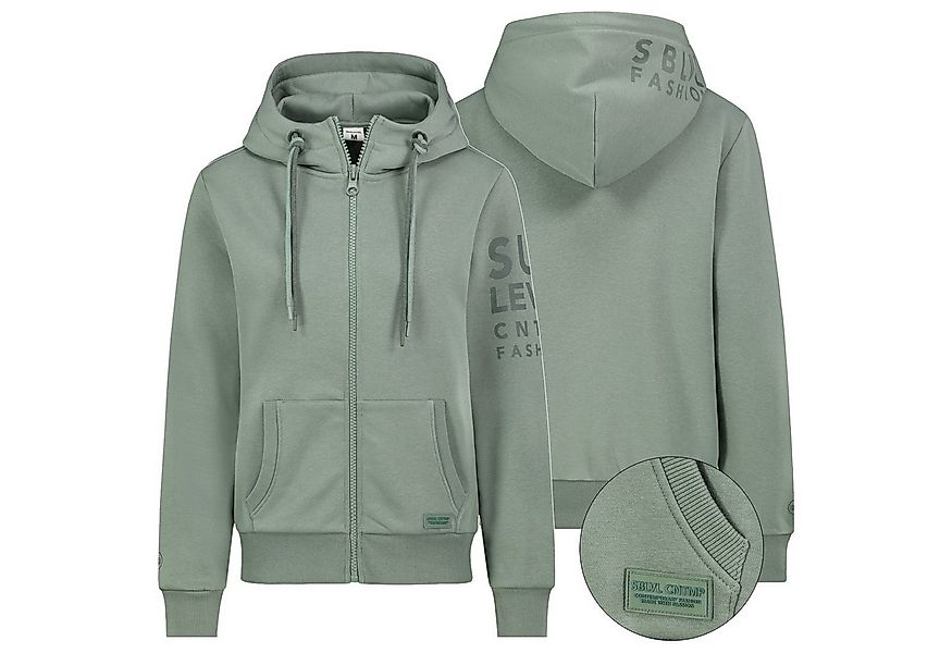SUBLEVEL Sweatjacke Sweatjacke Hoodie Sweater Kapuzenpullover Übergangsjack günstig online kaufen