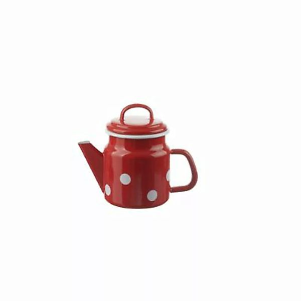Neuetischkultur Teekanne mit Deckel Retro rot günstig online kaufen