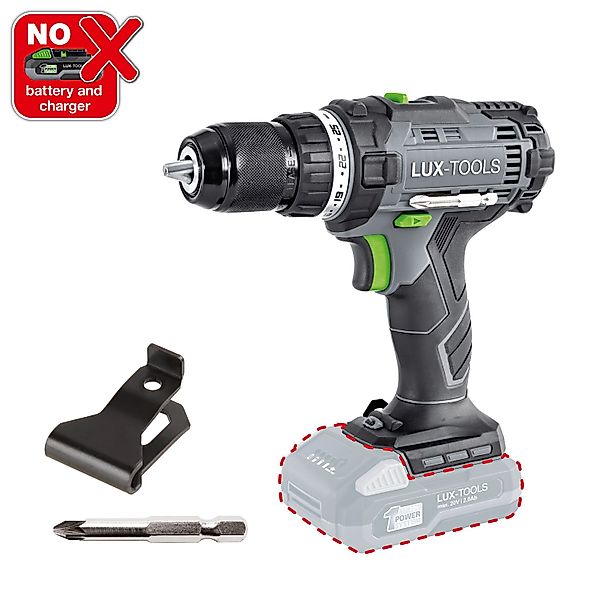 LUX-TOOLS Akku-Bohrschrauber 1 PowerSystem A-BS-20 günstig online kaufen