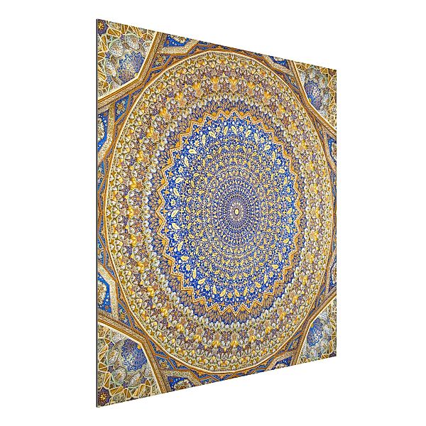 Alu-Dibond Bild Muster - Quadrat Dome of the Mosque günstig online kaufen