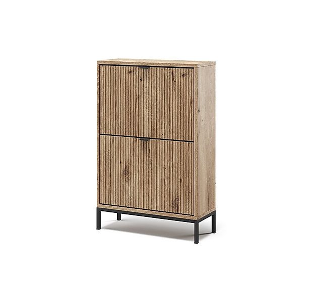 Vicco Schuhkipper Eliza, Viking Oak, 60 x 92 cm mit 2 Klappschubladen günstig online kaufen